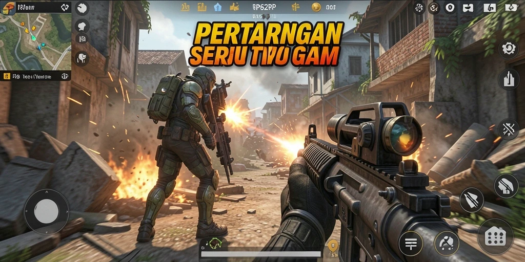 Screenshot menunjukkan aksi nyata dalam gameplay TPS yang mendebarkan.
