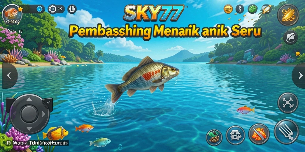 Tampilan menarik dari gameplay memancing di SKY77 yang menyenangkan.