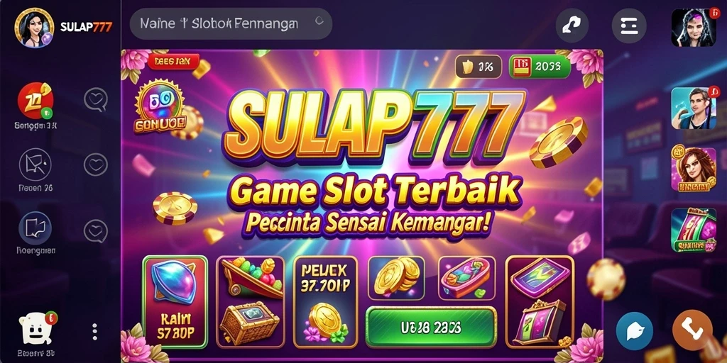 Tampilan gameplay menarik dari SULAP777 dengan berbagai fitur slot.